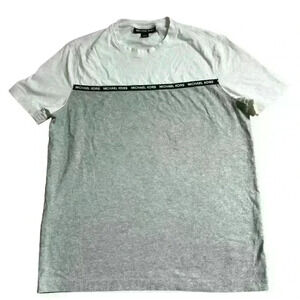 Michael Kors Shortsleeve Shirt Top Men's S Multicolor Logo Casual.